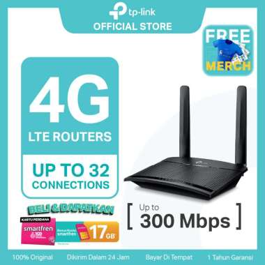 TL-MR100 300 Mbps Wireless N 4G LTE Router black