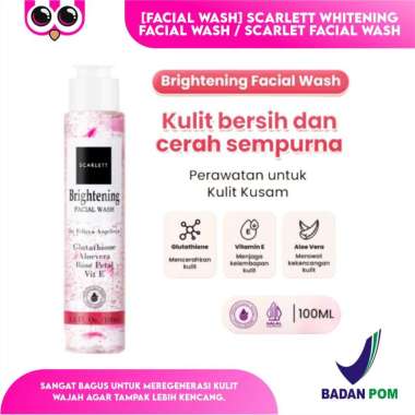 [FACIAL WASH] SCARLETT WHITENING FACIAL WASH / SCARLET FACIAL WASH