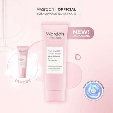 WARDAH HYDRA ROSE GEL TO FOAM CLEANSER 100 ML / FACIAL WASH