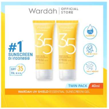 [ SPF 30 ]WARDAH UV SHIELD ESSENTIAL SUNSCREEN GEL SPF 30 PA +++ 40 ML