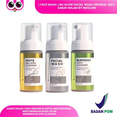 [ FACE WASH ] MS GLOW FACIAL WASH ORIGINAL 100% / SABUN WAJAH BY MSGLOW FW ACNE