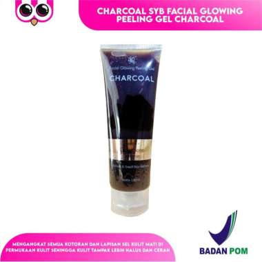 CHARCOAL SYB FACIAL GLOWING PEELING GEL CHARCOAL / GEL PEMBERSIH