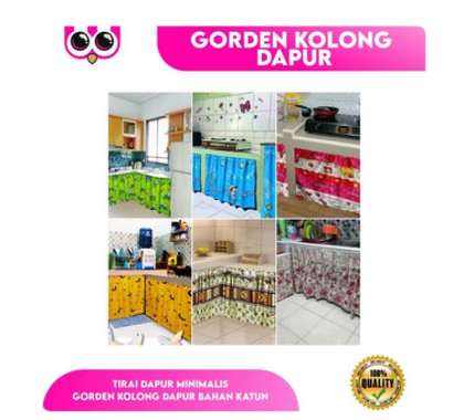 GORDEN KOLONG DAPUR / TIRAI DAPUR MINIMALIS