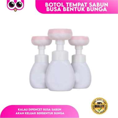 BOTOL TEMPAT SABUN BUSA BENTUK BUNGA / FLOWER STAMP HAND SOAP