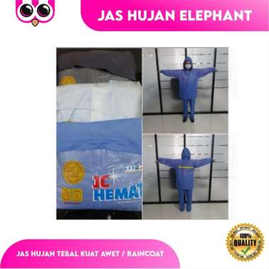 JAS HUJAN ELEPHANT JC HEMAT / JAS HUJAN TEBAL KUAT AWET / RAINCOAT