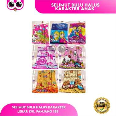 SELIMUT BULU HALUS KARAKTER MURAH
