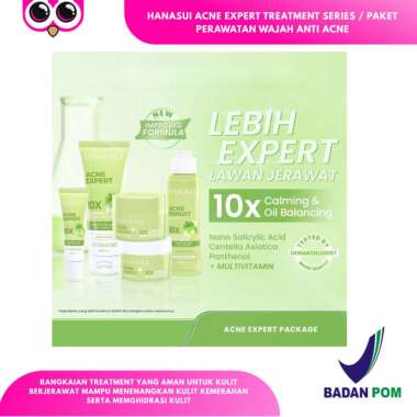 HANASUI ACNE TREATMENT SERIES / PAKET PERAWATAN WAJAH ANTI ACNE DAY CREAM