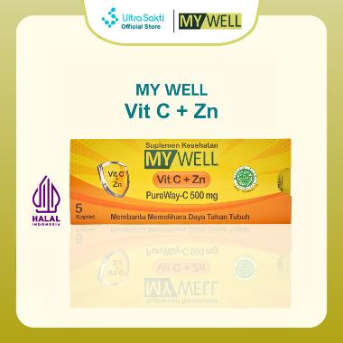 My Well Vitamin C + Zn Pureway-C 500mg [5 Kaplet]