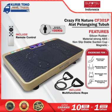 Crazy Fit CF301P Nature Fitness / Alat Pelangsing tubuh - gold