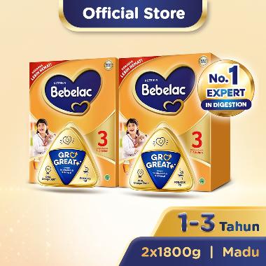 Promo Harga Bebelac 3 Susu Pertumbuhan Madu 1800 gr - Blibli