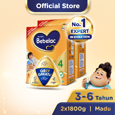 Promo Harga Bebelac 4 Susu Pertumbuhan Madu 1800 gr - Blibli