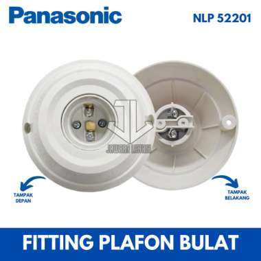 FITTING FITING PLAFON TEMPEL RUMAH SARANG LAMPU PANASONIC E27 BULAT