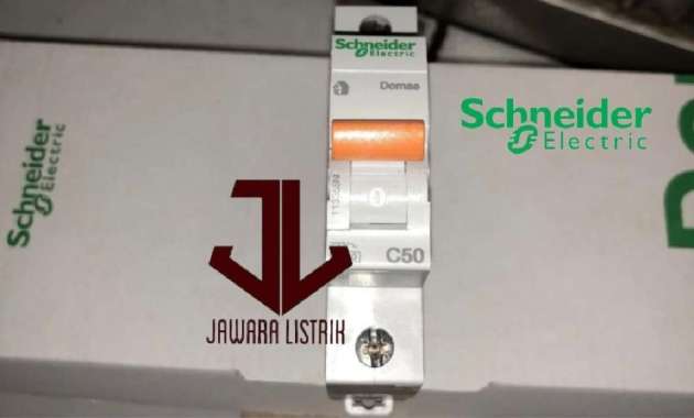 SCHNEIDER MCB 50 AMPERE 50A DOMAE 1 PHASE CIRCUIT BREAKER