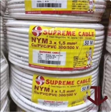 SUPREME KABEL NYM 3X1,5 MM ROLLAN 50M 50 METER KAWAT