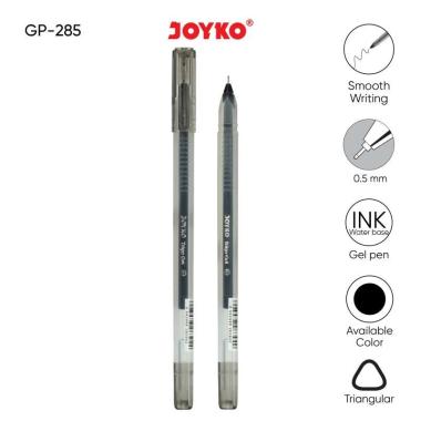 Gel Pen Pulpen Pena Joyko GP-285 Trigo Gel 0.5 mm Black