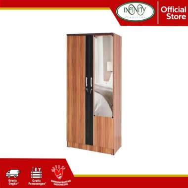 Lemari Pakaian 2 Pintu Cermin LPT 011 Sonoma Oak