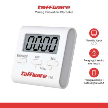 Taffware Timer Masak Dapur Countdown Digital Alarm Clock - T10