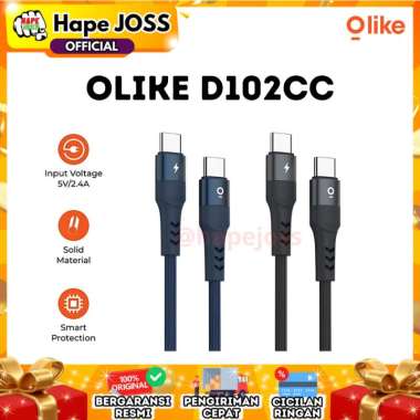 Olike Braided Data Cable C to C 60W D102CC blue