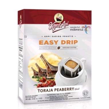 Promo Harga KAPAL API Kopi Easy Drip Toraja Peaberry per 5 pcs 10 gr - Blibli