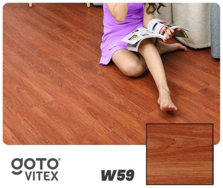 Goto Vitex Floor Vinyl Sticker Lantai Wallpaper Stiker Motif Kayu W59