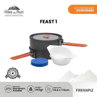 Firemaple Feast 1 Nesting Camping Cooking Set Silver
