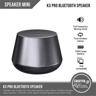 K3 Pro Mini Bluetooth Wireless Speaker TWS Stereo Mic