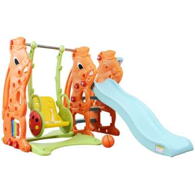 Labeille KC 526 C 3in1 Bunny Perosotan Ayunan Ring Bola Basket Orange