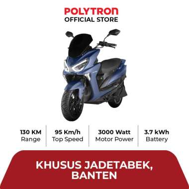 Polytron Fox R Electric Sepeda Motor Listrik - OTR Jadetabek - Banten Blue
