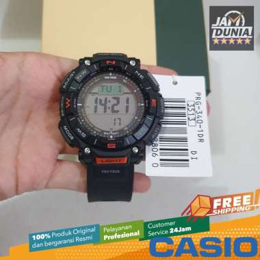 CASIO ORIGINAL - CASIO PROTREK PRG-340-1DR - JAM TANGAN PRIA JAM PRIA LA - RESIN PRO TREK CASIO PRG-