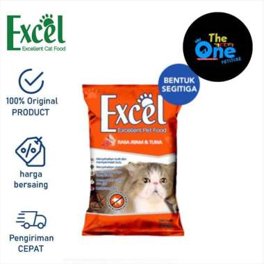 Makanan kucing EXCEL Cat food 500 gram Makanan Kucing Termurah Orange