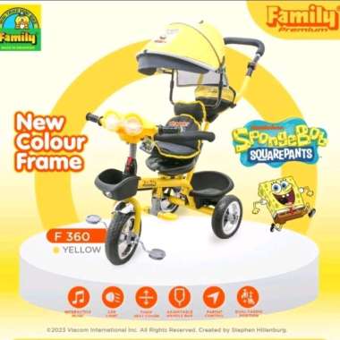 Stroller Sepeda Anak Roda Tiga Family F360 Tricycle F-360 F 360
