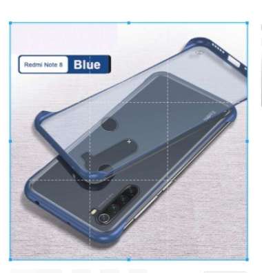 Iphone 6 Case Frameless Transparant Stand Ring Casing - Apple iPhone 6 biru
