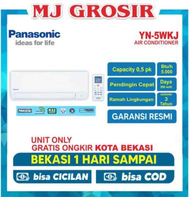 AC PANASONIC CS YN 5 WKJ 5WKJ 0.5 PK 1/2 R 32 ECO TOUGH UNIT ONLY