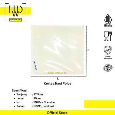 [100 Pcs] Kertas KFC / Kertas Pembungkus Nasi Putih / Burger