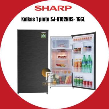 SHARP KULKAS 1 PINTU SJ-N182N-HS / KULKAS SJN 182