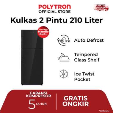 POLYTRON Kulkas 2 Pintu Belleza 210 liter PRM 21DMY