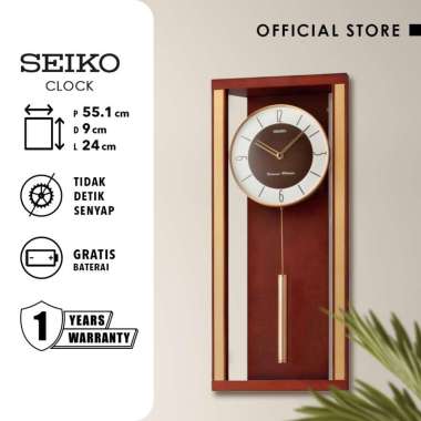 Promo Jam Dinding Seiko Clock Qxh072b 30cm Dark Brown Color