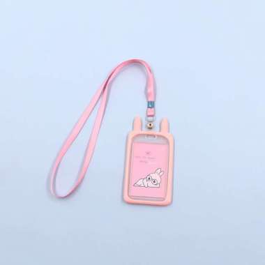 ONE-C324 Name Tag ID Card Holder Gantungan Kartu Nama Atau Panitia Motif Kartun / Tali ID Card Nama