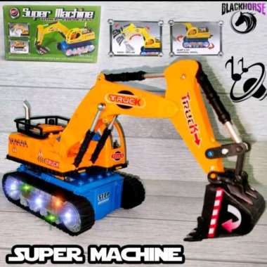 mainan excavator gerak & suara / mainan truk excavator / truk beko / mainan anak