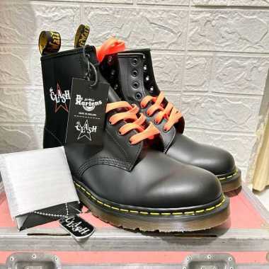 DOCMART DR MARTENS x THE CLASH 1460 BLACK MIE SIZE 41 - 43 NEW ORIGINAL