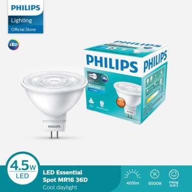 Philips Lampu Essential LED MR16 GU 5.3 4-50W 36D Putih