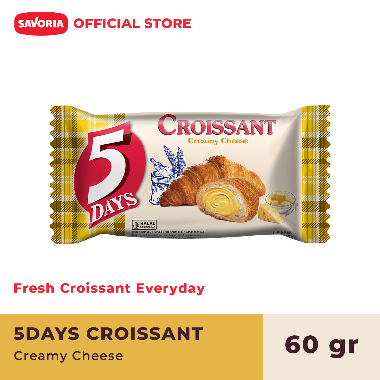 Surabaya - 5 Days Croissant Creamy Cheese - Roti Croisant Isi Krim Keju 60g