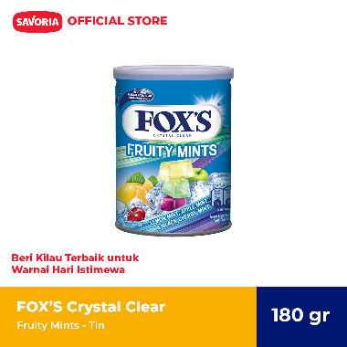 Surabaya - FOX'S Fruity Mints Tin - Permen Mint Kaleng 180g