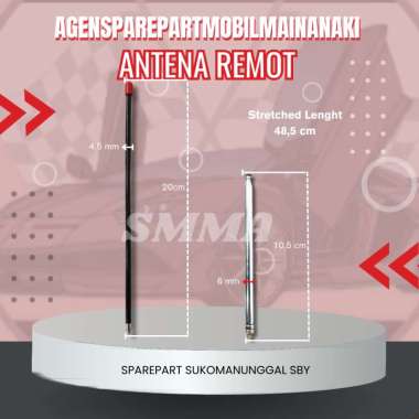 Ready Antena Remot Mobil Mainan Aki Anak (Antena Remot Radio)` antena putih