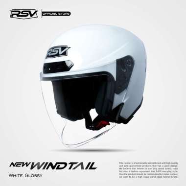 HELM RSV NEW WINDTAIL WHITE GLOSSY SINGLE VISOR XXL