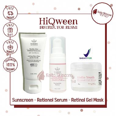 HIQWEEN Retinol Gel Mask - Retinol Serum - Sunscreen Retinol Gel Mask