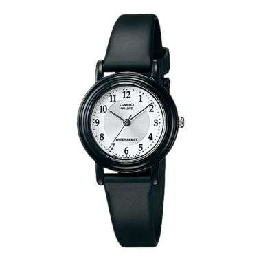Jam Tangan Unisex Casio General LQ-139AMV-7B3LDF Ladies White Dial Black Rubber Band Hitam