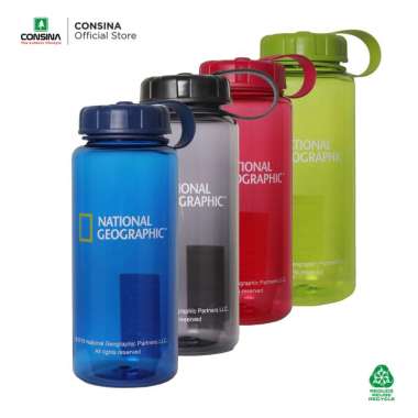 Botol Minum Tumbler Original National Geographic | Outdoor Hiking Camping Sport Bottle Merah