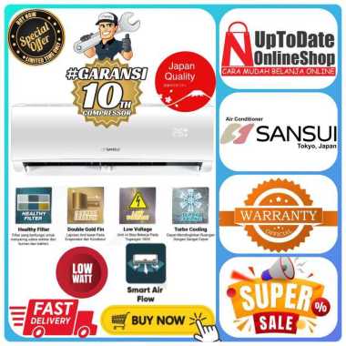 AC SANSUI L18S2 L 18S2 L18 S2 SUPER COOLING STANDARD 2 PK JAPAN QUALITY IFEEL FITUR AC SANSUI SUPER