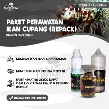 PAKET PERAWATAN IKAN CUPANG (REPACK)